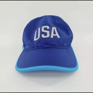 Nike USA Olympics Featherlight Dri-Fit Blue Running Cap Hat
